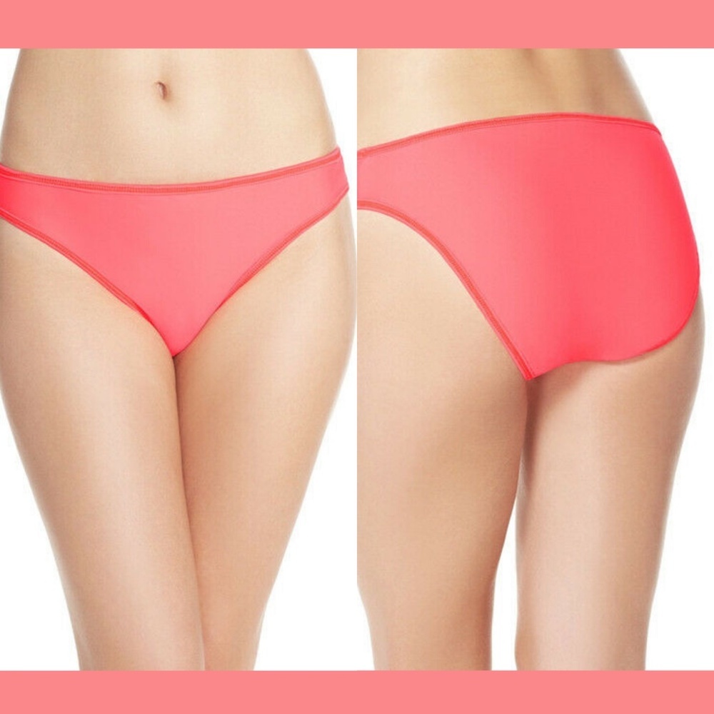 NWT Zella Hipster Bikini‎ Bottoms Neon Coral Samba [ SZ Small ]